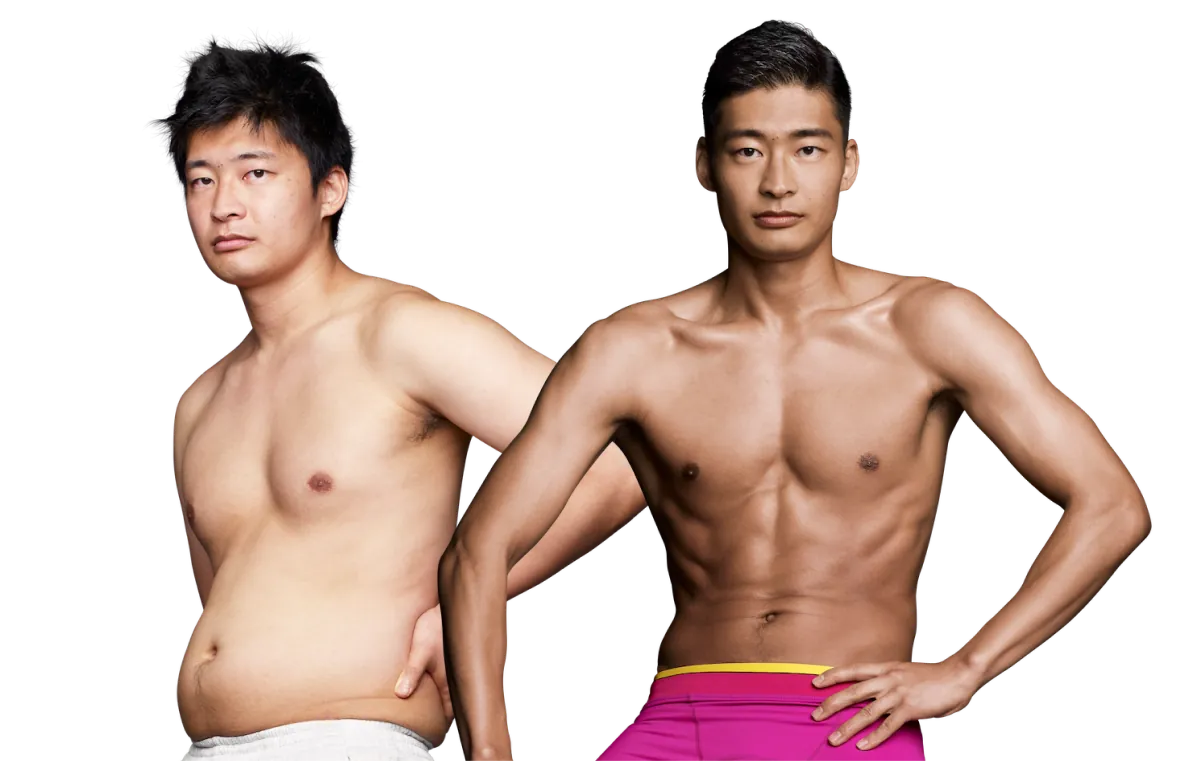 MEN｜ビフォーアフター｜ライザップ(RIZAP)｜パーソナルトレーニングジム